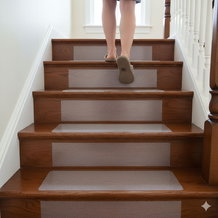 "Peel-And-Stick" Stair Treads