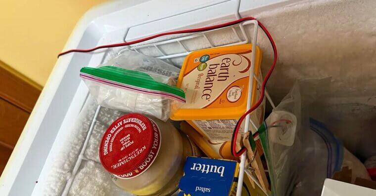 Unidentifiable Food in the Freezer