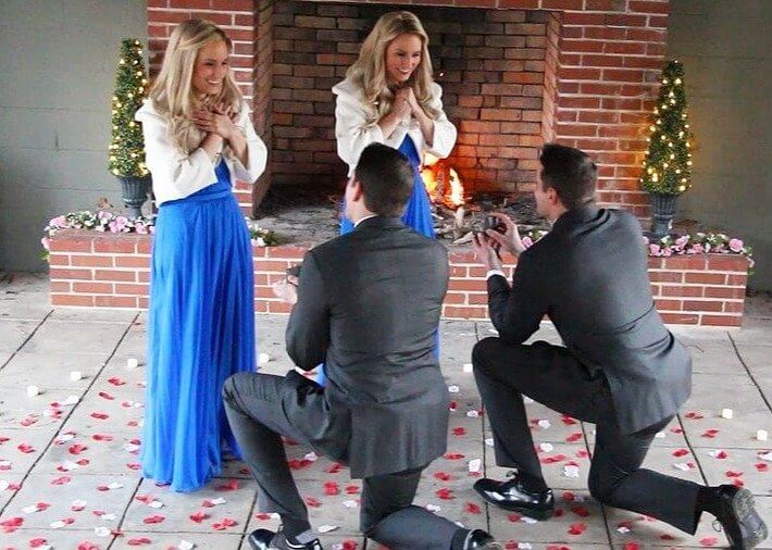 A Beautiful Double Proposal