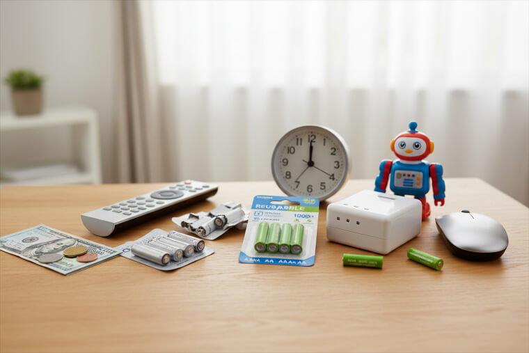 Rechargeable Batteries Save $200+ Per Year