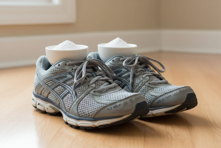 Baking Soda Deodorizes Shoes Overnight