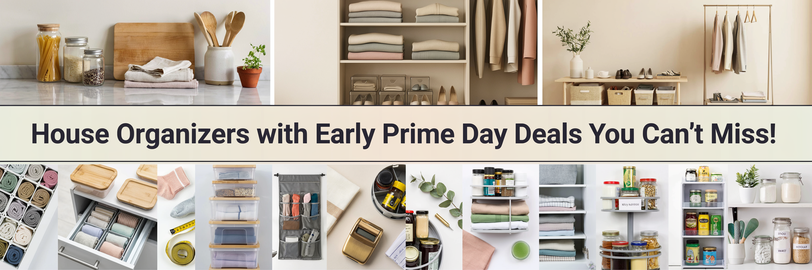 Keep Your House Organized With Early Prime Day Deals You Can't Miss!