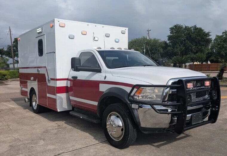 2018 Dodge Ram 4500 6.7L Diesel Type I Ambulance: $47,900