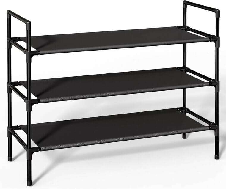 Sakugi 3-Tier Shoe Rack - Sturdy, Stackable & Space-Saving 