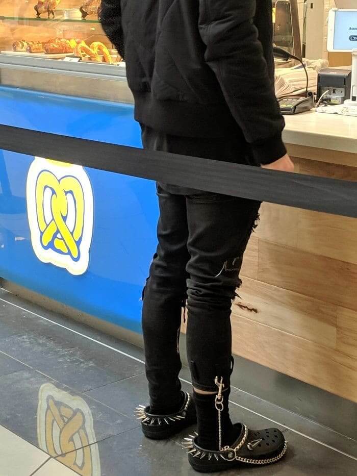 Chain Wallet Ankle Crocs