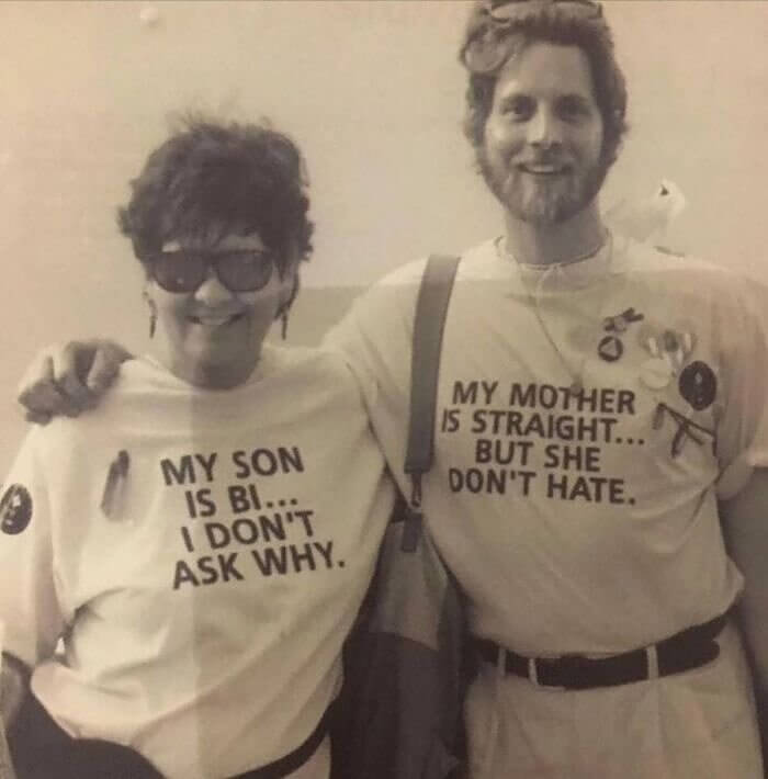 Mom and Son Celebrate Pride in 1985