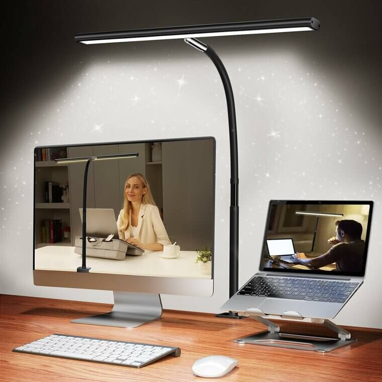 Illuminate Your Workspace with LED Desk Lamp - Eye-Caring & Flexible Now 24% Off!