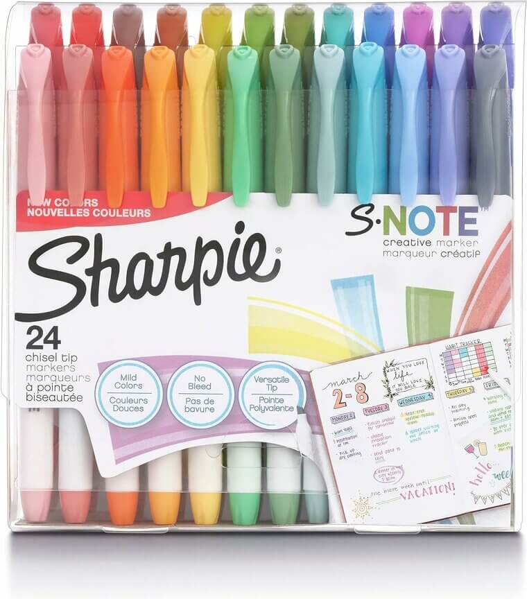 Unleash Creativity with Sharpie S-Note Markers - Pastel Highlighters Set Enjoy 57% Off!