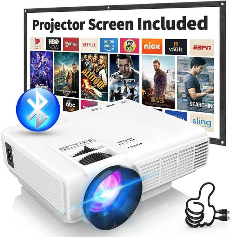 Don't Miss Out on 21% Off And a 20% off Coupon for This Mini Projector With Bluetooth