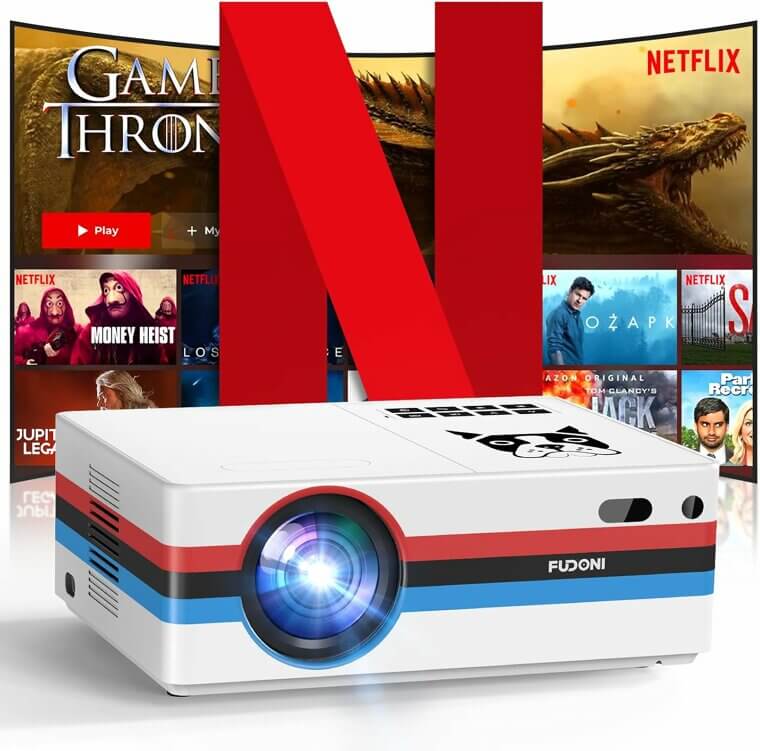 Entertain Your Guests With FUDONI Smart Projector - 4K, WiFi & Dolby! Now 55% Off!