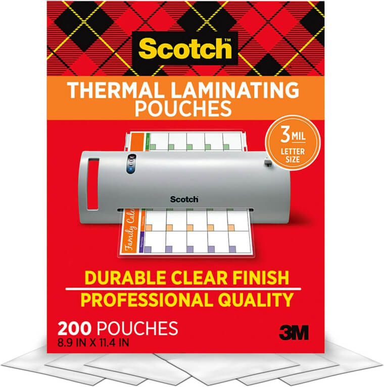 33% Off The Scotch Thermal Laminating Pouches - Keep Papers Protected