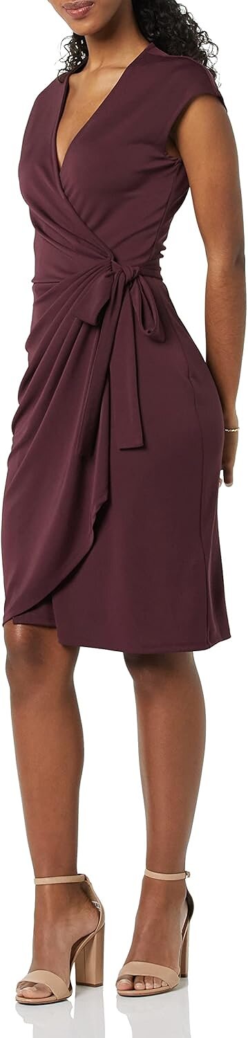 Women's Wrap Dress - Classic Style, Plus Sizes Available 