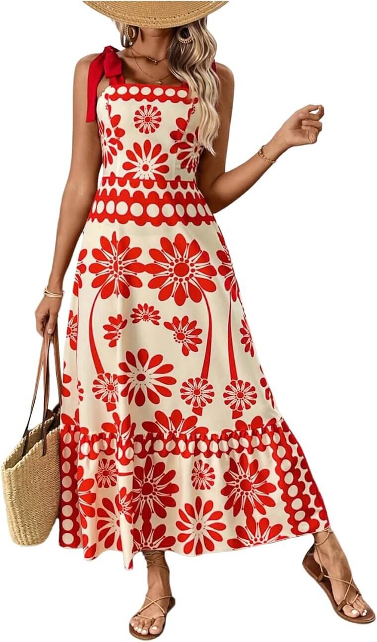 Vintage Floral Sundress - Perfect for Summer Days - Enjoy 10% Off!