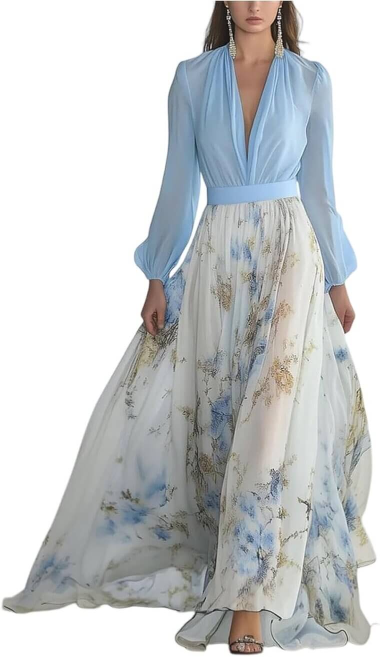 Elegant Floral Dress - Perfect for Weddings & More 
