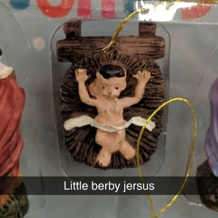 O Menino Jesus não está parecendo muito bem