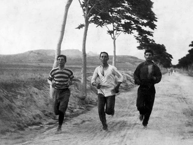 Practice Run for the First Olympic Marathon, 1896