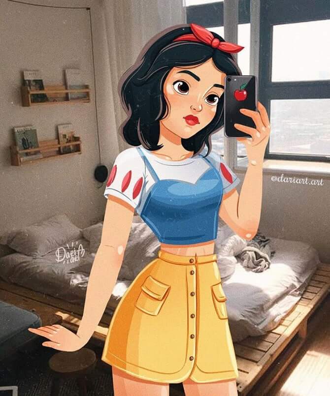 Disney Princesses Creatively Transformed Into Modern Millennials