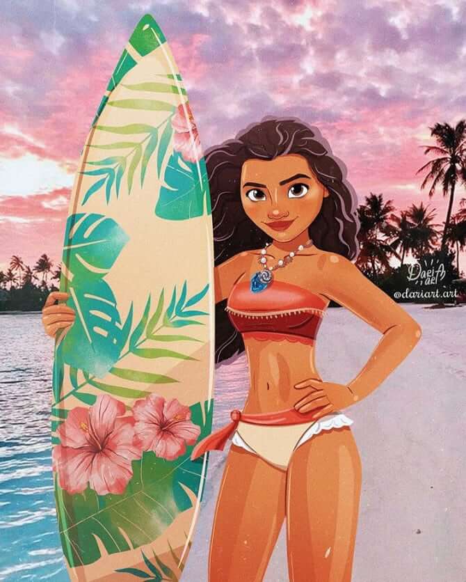 8. Surfer Moana