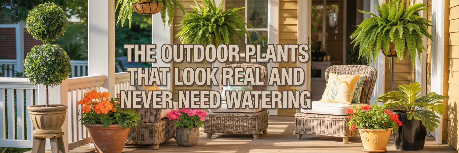 The Outdoor Plants That Look Real and Never Need Watering