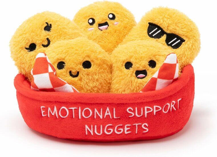 Cuddle Up With Emotional Support Nuggets Plushies - Perfect Gift!
