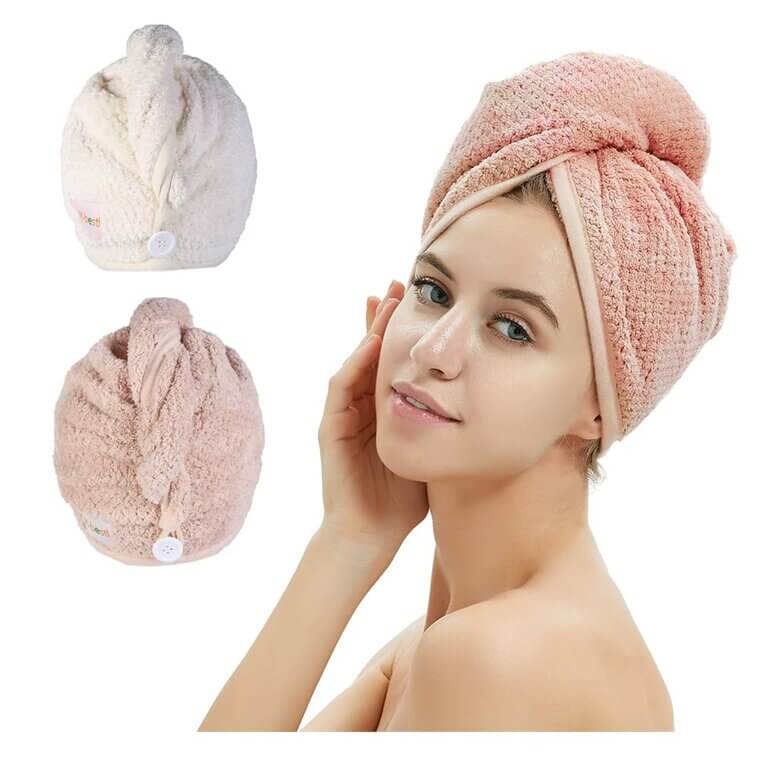 Quick-Dry Microfiber Hair Towels - Perfect for All Ages!