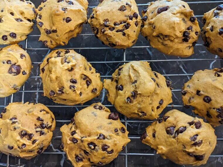Pumpkin Chocolate Chunk Cookies