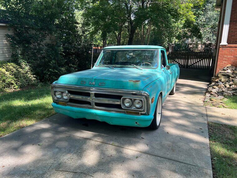 The 1971 GMC C15 With Chrome Trim