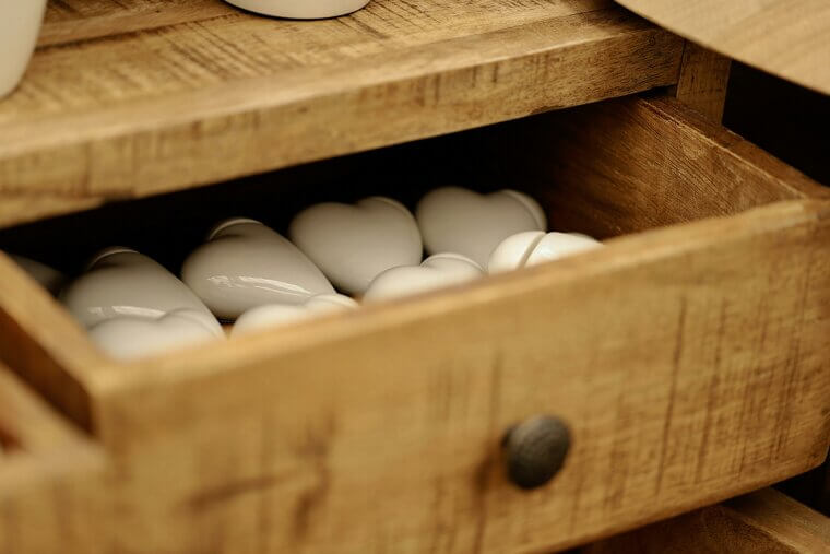 Old Dresser Drawers as Under-Bed Storage