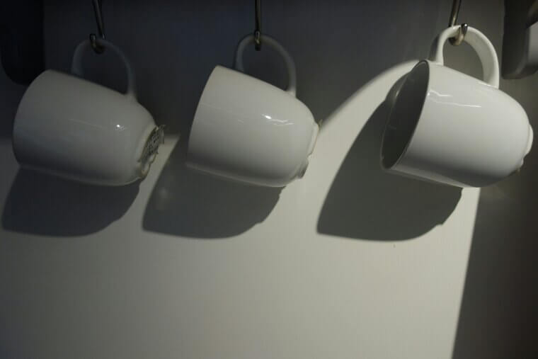 Tea Cup Hooks Under Shelves