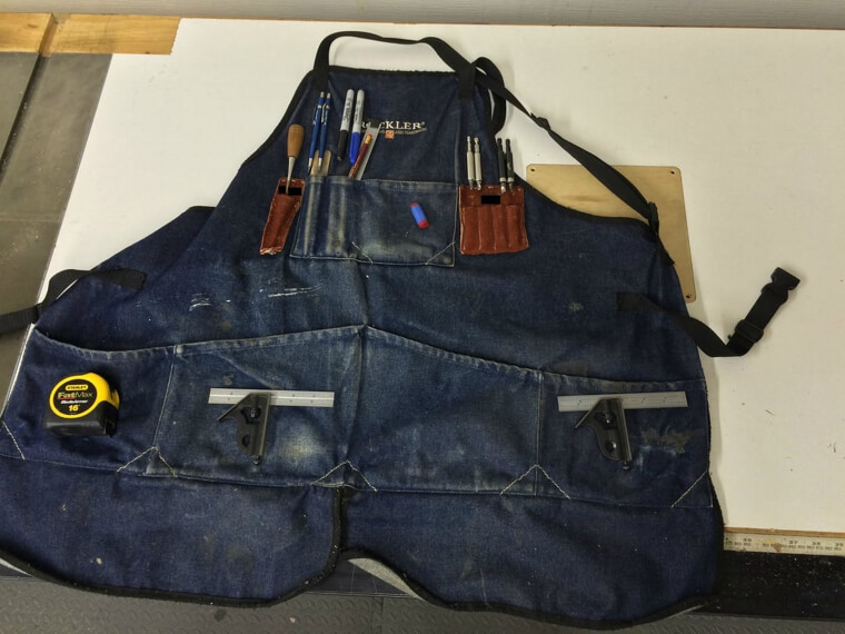 Apron With Pockets as a Wall Organizer