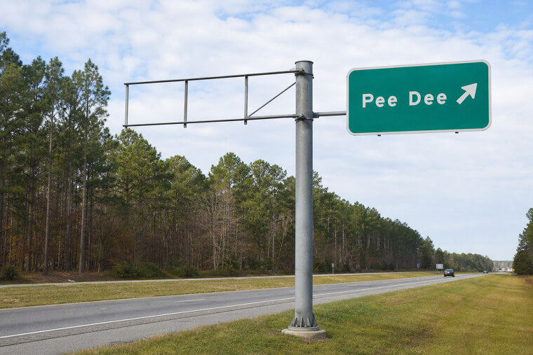 Why "Pee Dee" Exit Signs Get Stolen Constantly