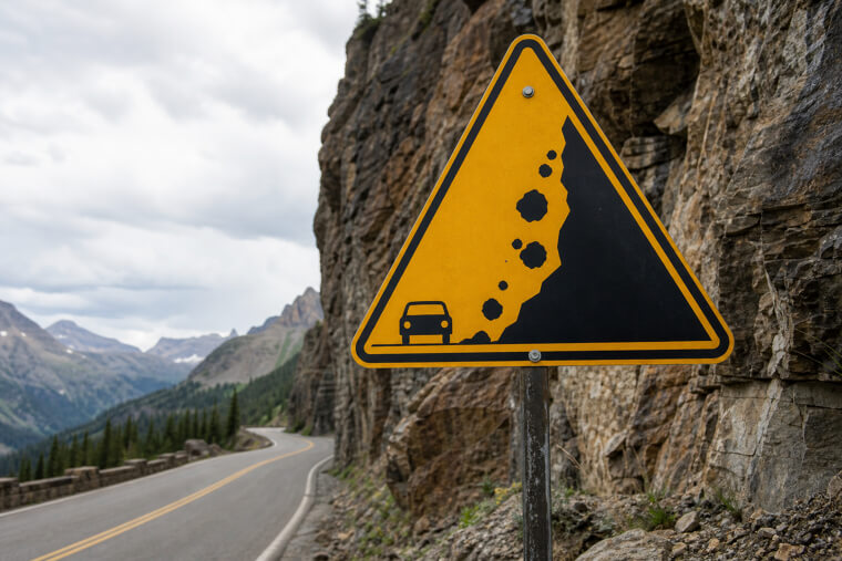The "Falling Rocks" Sign Nobody Can Outrun
