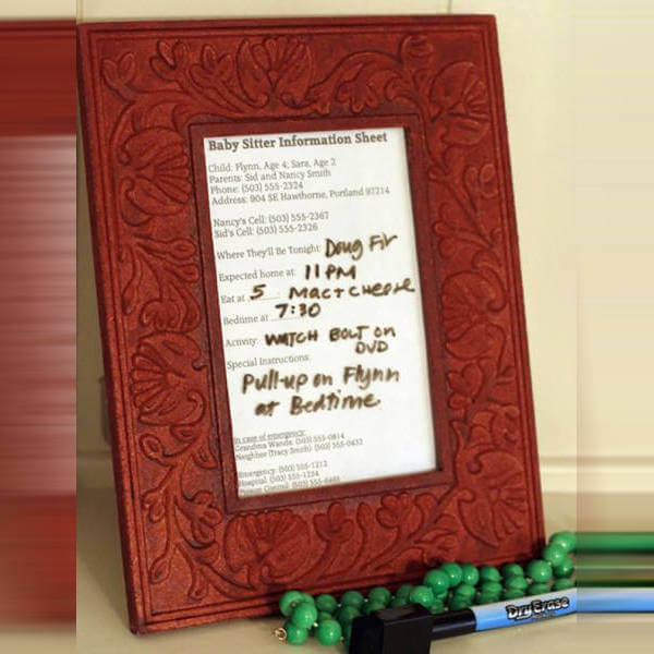 An Information Board For The Babysitter