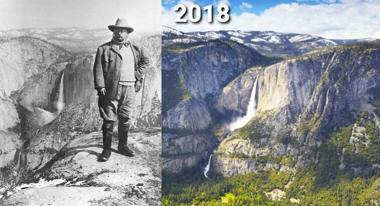 Yosemite National Park - 1903 & 2018