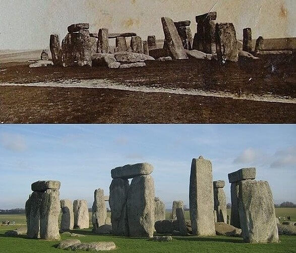 Stonehenge - 1877 & 2019