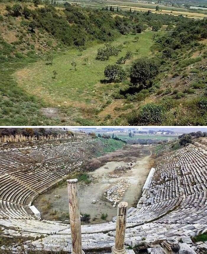 An Excavation In Greece - Before & After