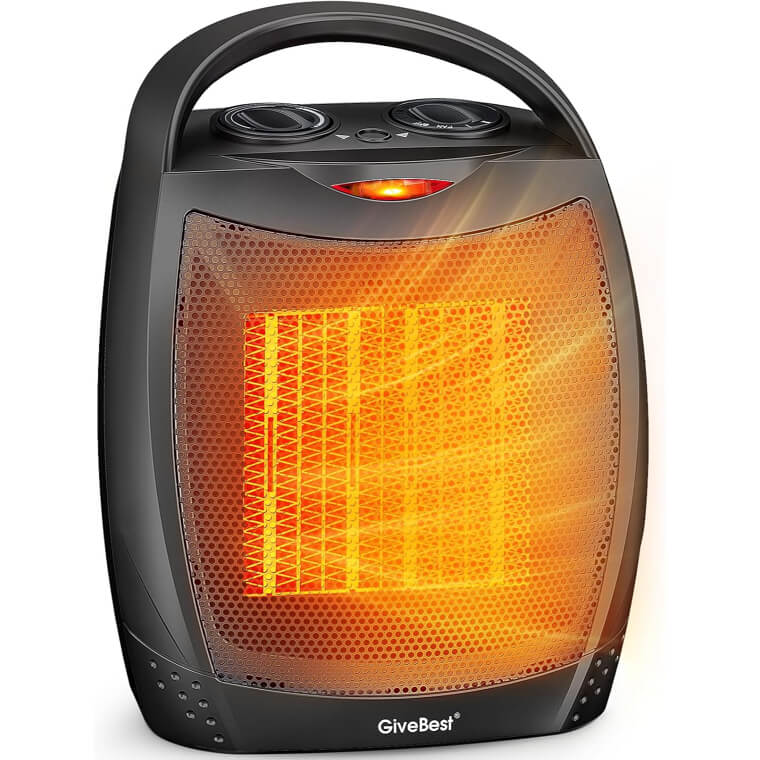 GiveBest Space Heater - Fast Heating for Cozy Spaces - Enjoy 19% Off!