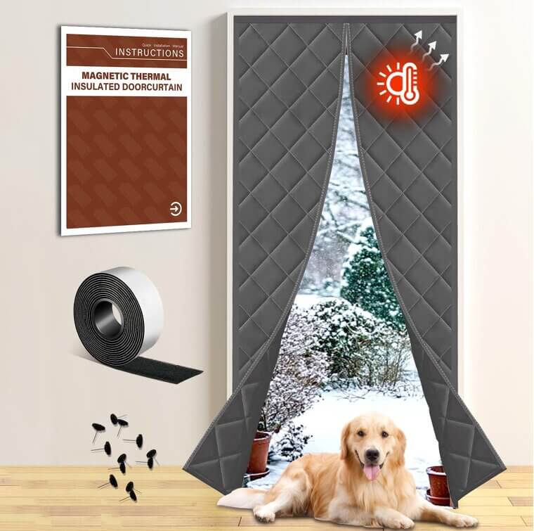 Insulated Magnetic Curtain - Keep Warm & Save Energy! - 20% Off!