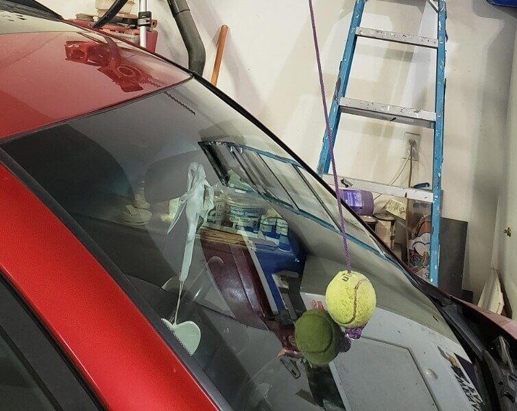 Use a Tennis Ball to Park Perfectly