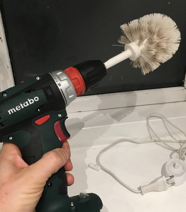 Turn Your Drill Into a Cleaning Tool