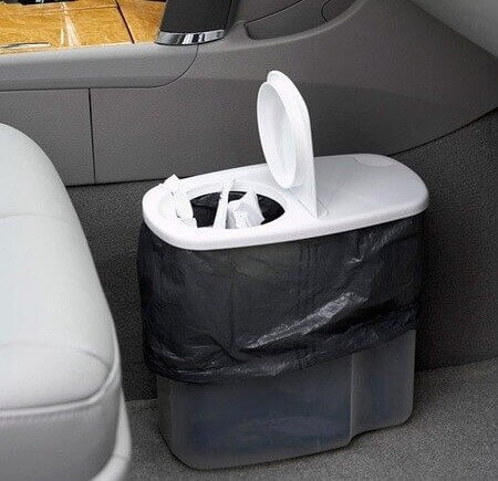 Turn a Cereal Container Into a Car Trash Bin
