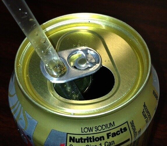 Use a Soda Can Tab for Your Straw
