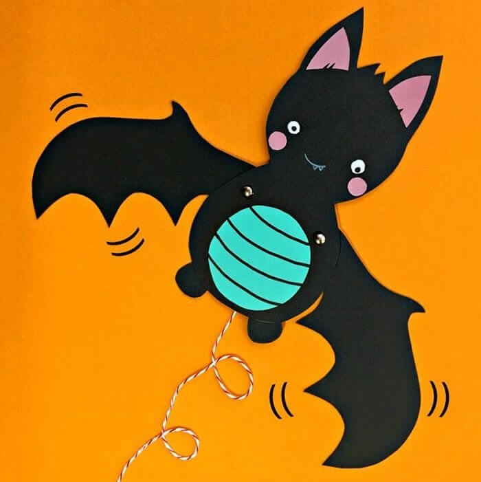 A Little Bat Puppet With Moving Wings