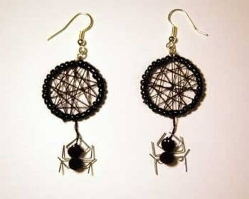 Make Your Own Spider Web Earrings