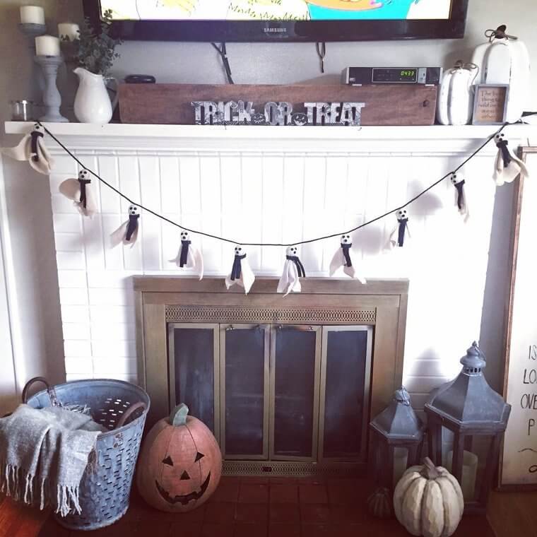 Spooky Burlap Ghost Ornaments That You Can Hang Literally Anywhere