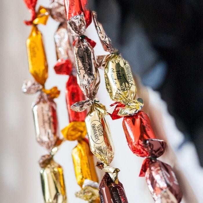 Park Garland Made From Chocolates