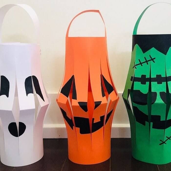 Paper Lanterns Made Just for Halloween