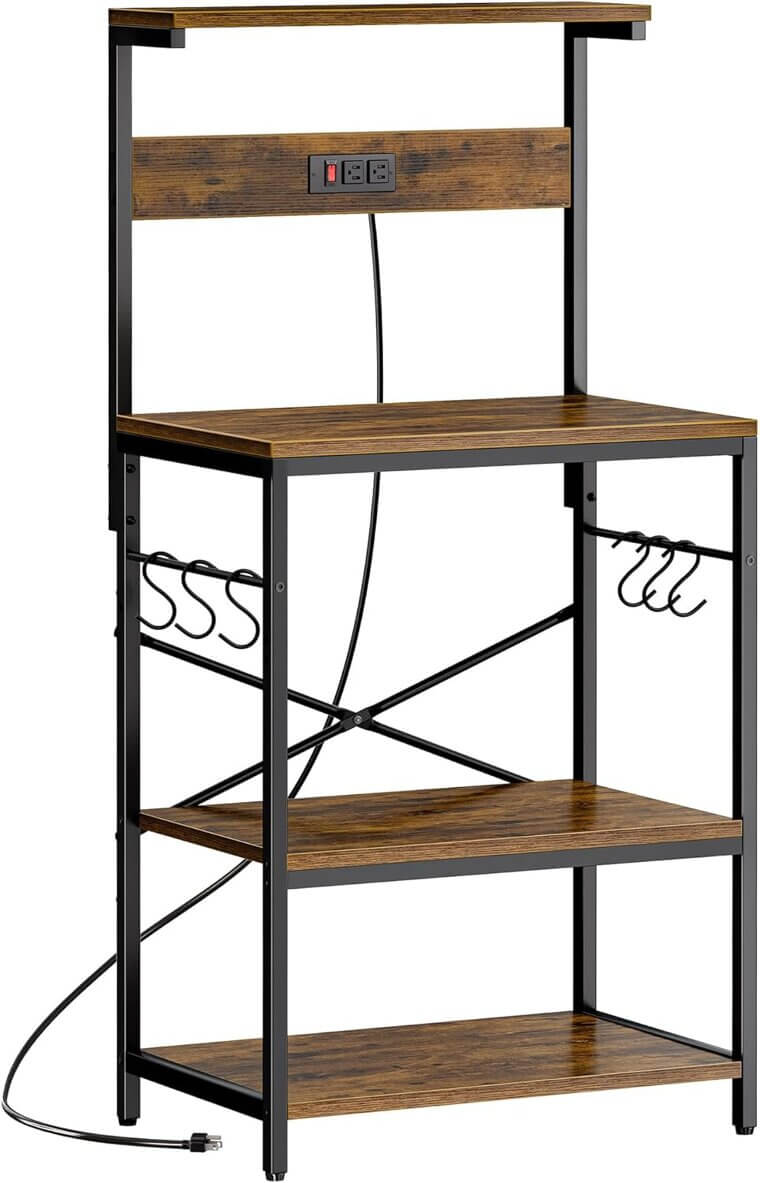 SUPERJARE Bakers Rack - Versatile Kitchen Storage Solution 
