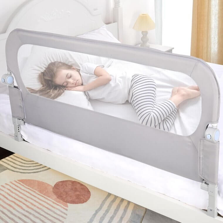 Toddler Bed Rail Guard - Safe Sleep Solution for Kids - 21% Off!
