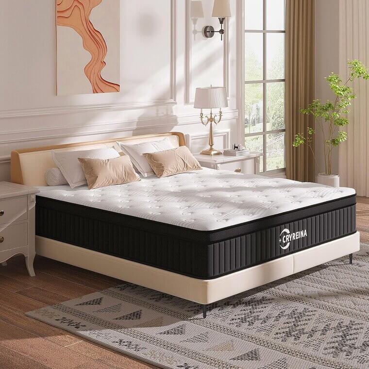 Hybrid Queen Mattress - Medium Firm Support and Breathable Comfort - Don’t Miss the 23% Discount!